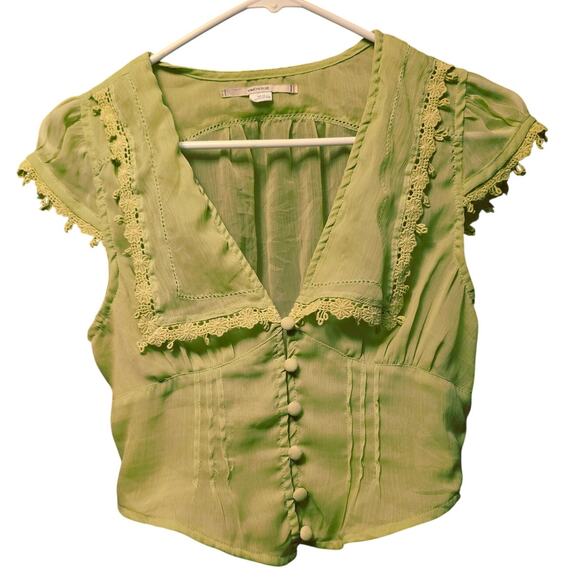 Kimchi Blue Tops - kimchi blue green delicate blouse size xs
